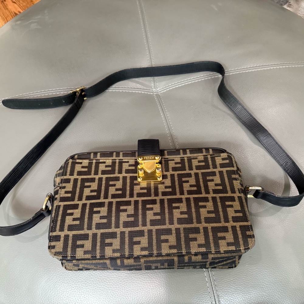 Vintage Fendi Zuccha print crossbody bag